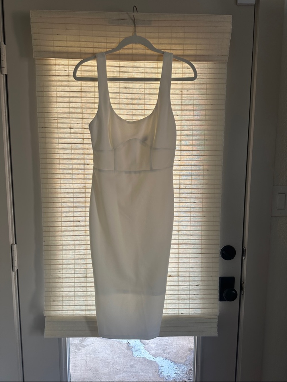 NWOT Selfie Leslie White Midi Dress